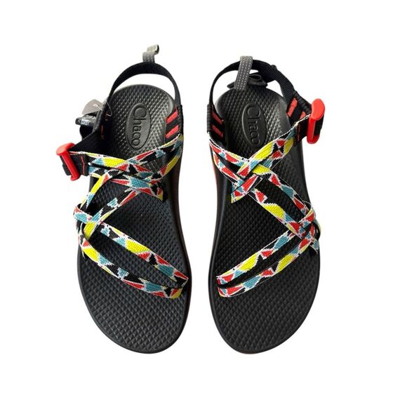 Chaco ZX1 Ecotread Colorful Camper Multicolor Strappy Water Friendly Sandals NWT - Picture 3 of 10
